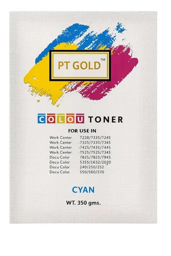 PT Gold Color Toner Cyan for Xerox Work Center 7228 7235 7245 - TONERS
